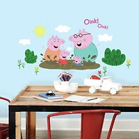 RoomMates Peppa Pig™ Family Muddy Puddles Peel & Stick Giant Wall Decals