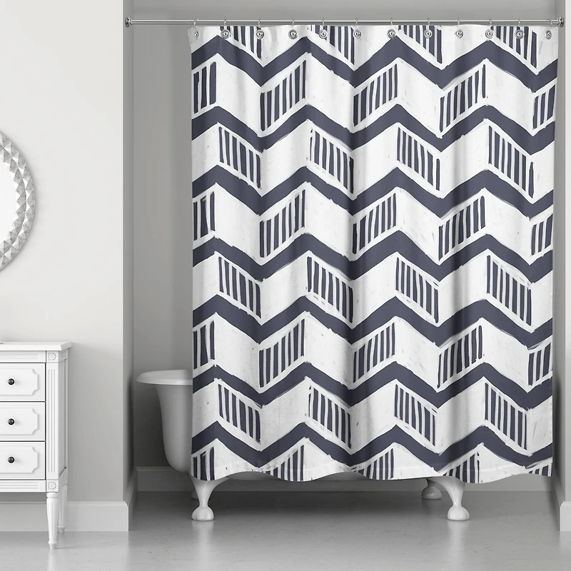 Chevron Shower Curtain