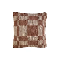 Hello Honey® Brown & Natural Square Print Pillow