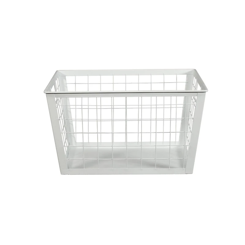 12.5" White Wire Multifunctional Basket
