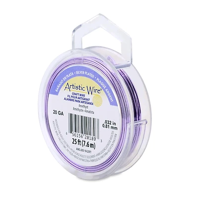 Artistic Wire® Gauge Silver Plated Tarnish Resistant Colored Copper Craft Wire