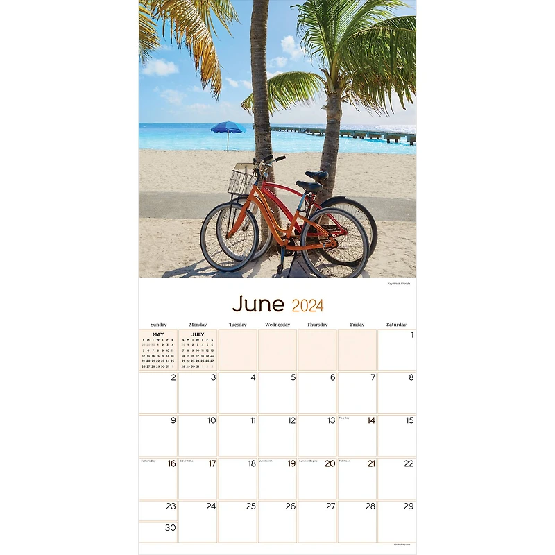 TF Publishing 2024 Beach Life Wall Calendar