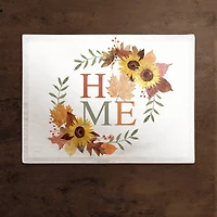 Autumn Home Wreath Polyester Twill Placemat