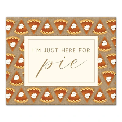 Here For Pumpkin Pie Canvas Wall Art