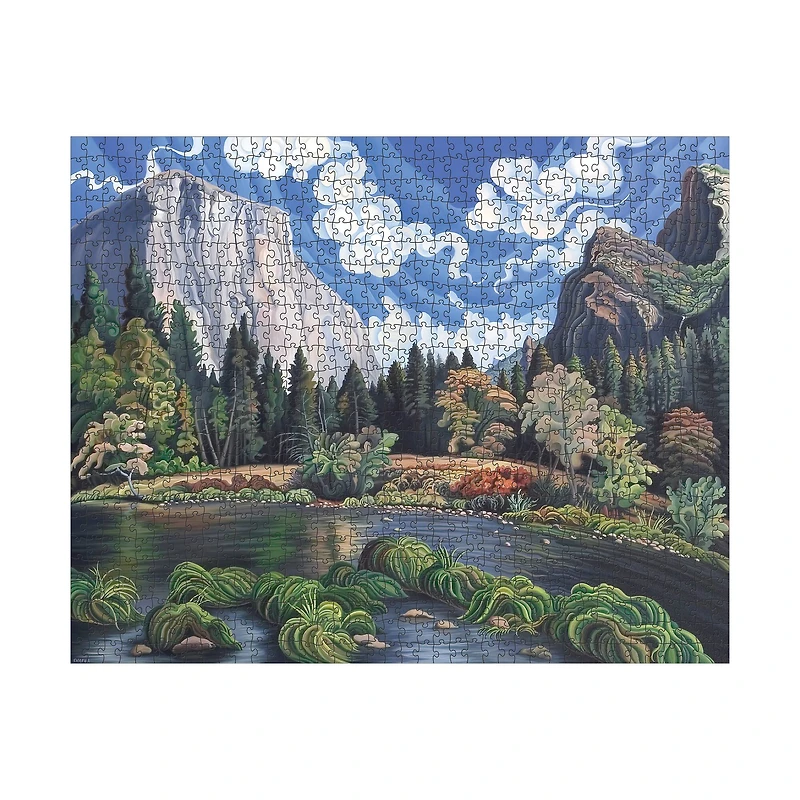 Phyllis Shafer - Autumn in Yosemite Valley Puzzle: 1000 Pcs