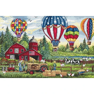 Letistitch Up Up and Away Counted Cross Stitch Kit