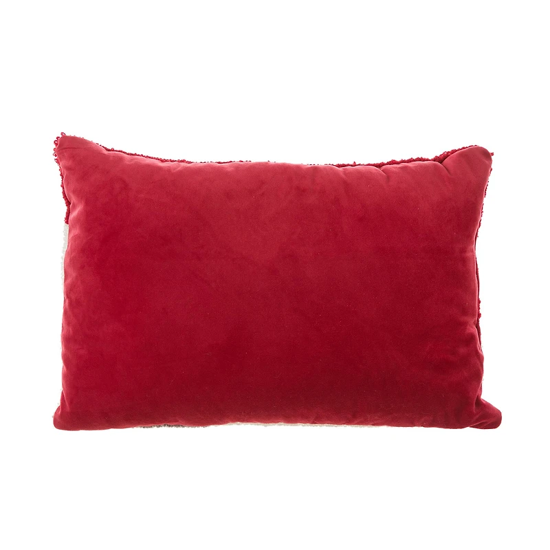 Glitzhome® Hooked Christmas Cat Pillow