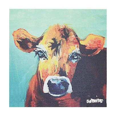 Canvas Cow Image Wall Décor