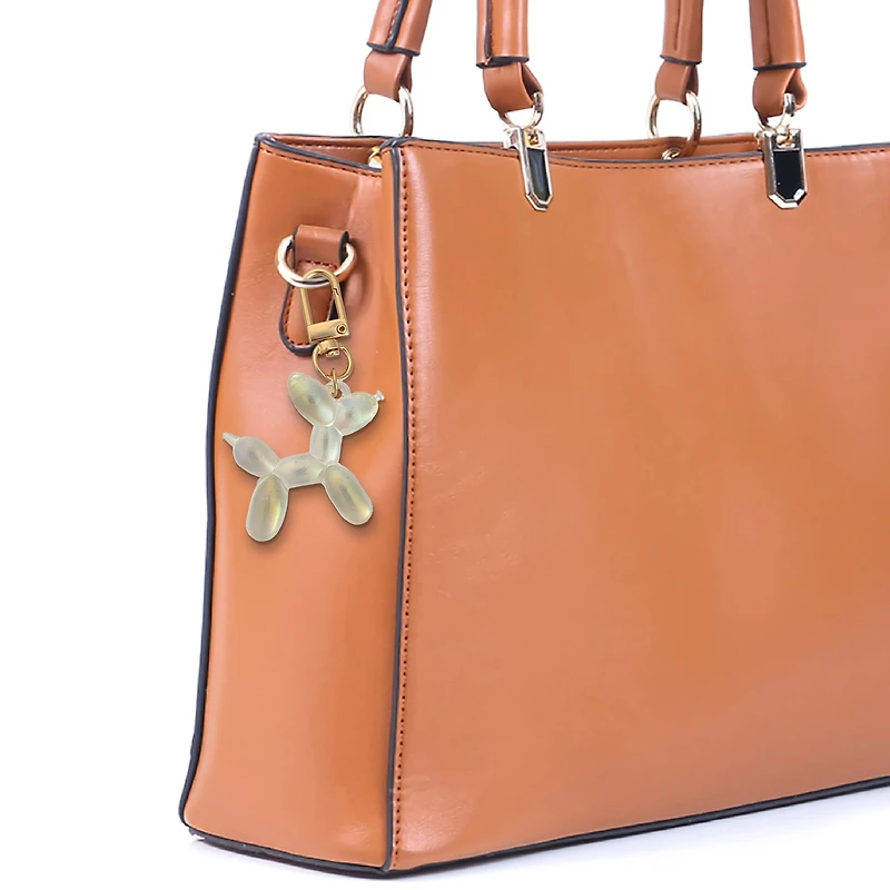 Blue Moon Studio™ Clear AB Balloon Dog Bag Charm