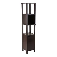 Organize It All 67" Espresso 5-Shelf Ambassador High Cabinet