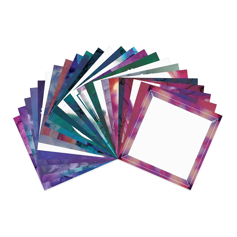 6" x 6" Jewel Toned Inks Paper Pad by Recollections™, 48 Sheets