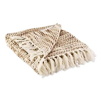 DII® Natural Tone Diagonal Stripe Acrylic Throw