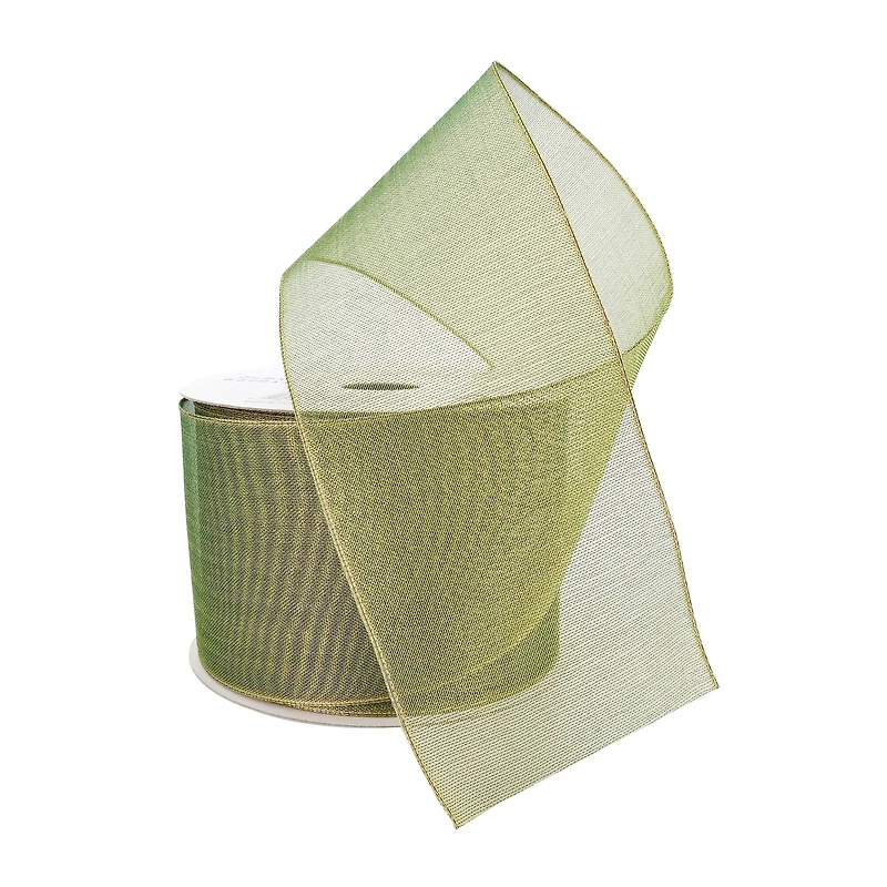 2.5" x 10yd. Sheer Metallic Wired Ribbon by Celebrate It® Specialty