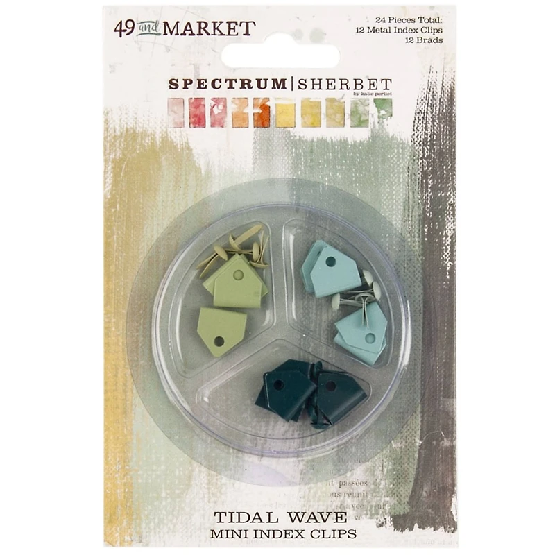 49 and Market Spectrum Sherbet Tidal Wave Mini Index Clips