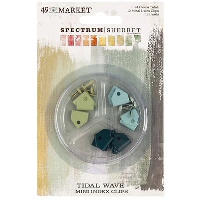 49 and Market Spectrum Sherbet Tidal Wave Mini Index Clips