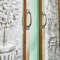 52" Brown Farmhouse Shutter Wall Décor Set