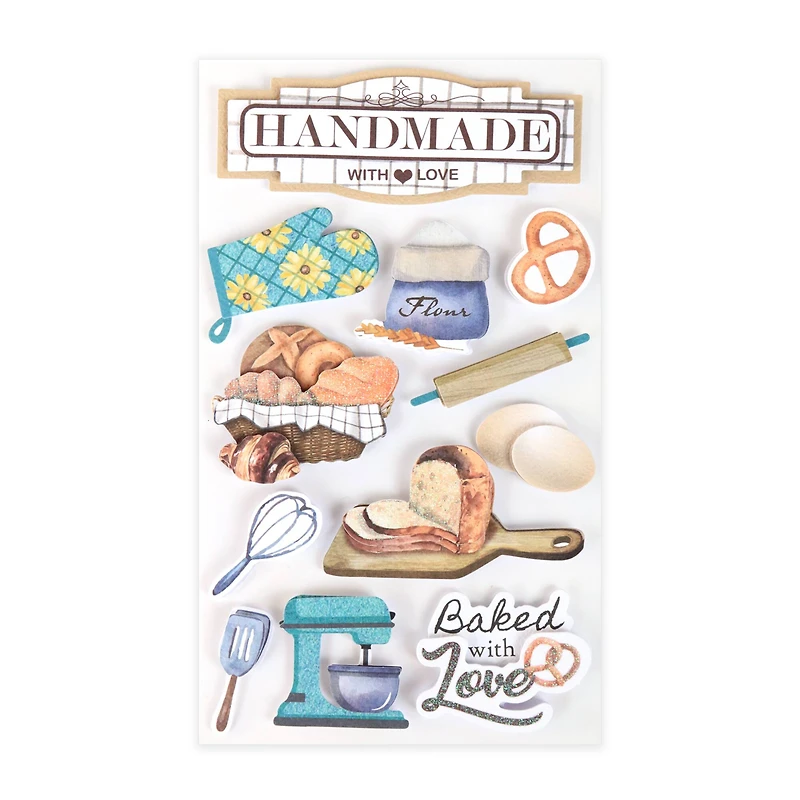 Baked with Love Dimensional Stickers by Recollections™