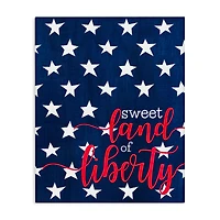 Stupell Industries Sweet Land Of Liberty Americana Canvas Wall Art