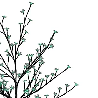 6ft. Green LED Cherry Blossom Flower Artificial Tree
