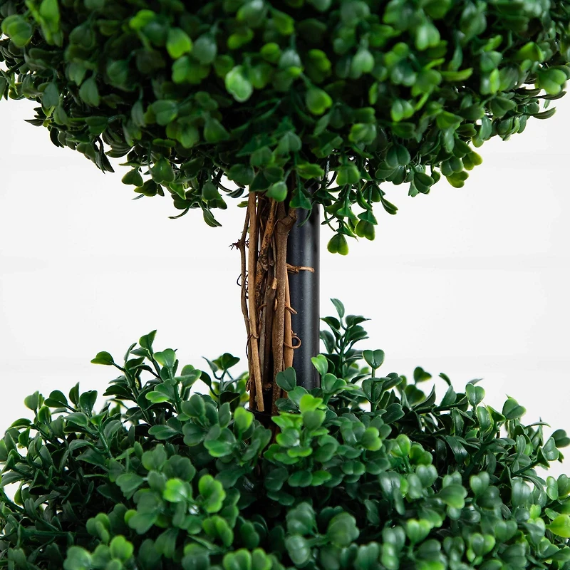 4ft. Potted Artificial Triple Ball Boxwood Topiary Tree