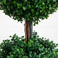 4ft. Potted Artificial Triple Ball Boxwood Topiary Tree