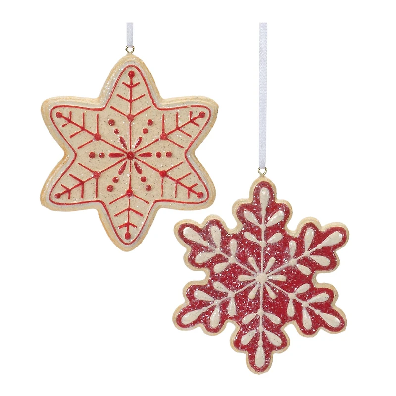 Gingerbread Snowflake Cookie Ornament Set