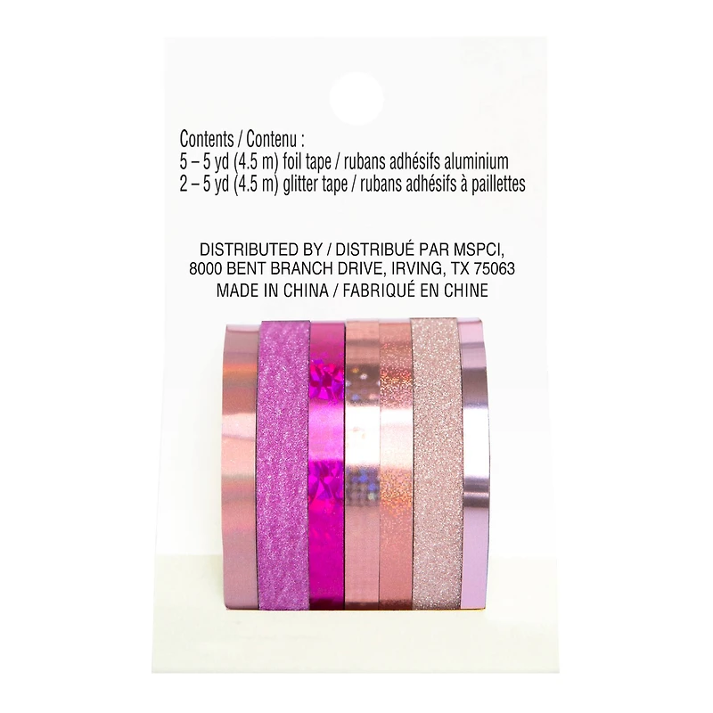 Pink Foil & Glitter Crafting Tape Set by Recollections™