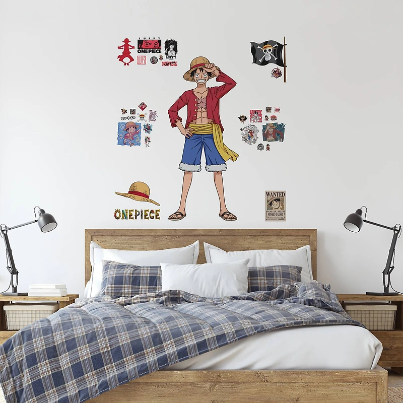 RoomMates One Piece Luffy Giant Peel & Stick Wall Decals