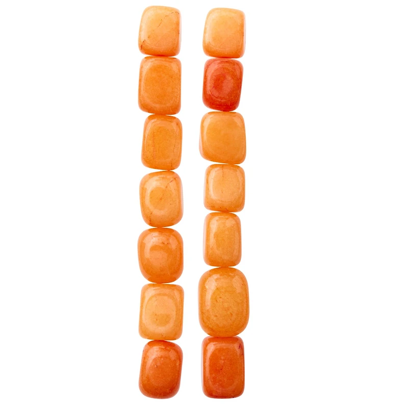 Orange Jade Nugget Beads, 14mm by Bead Landing™