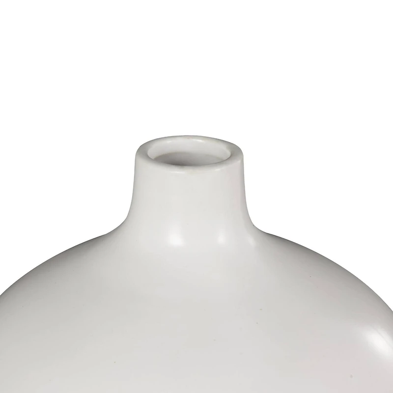 White Ceramic Minimal Ceramic Vase Set