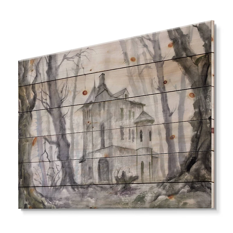 Designart - Haunted Castle In The Woods