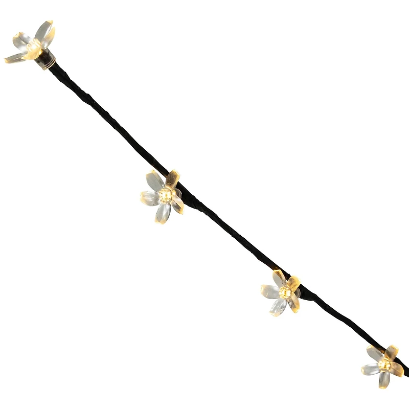 Set of 3 Pre-Lit Cherry Blossom Artificial Tree Branches 2.5' - Warm White LED Lights