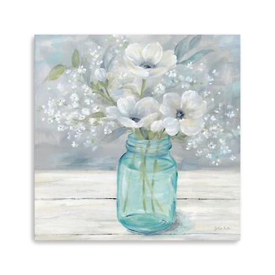 Vintage Jar Bouquet I Canvas Giclee