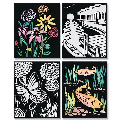 S&S® Worldwide Sea & Floral Velvet Art Posters, 12ct.