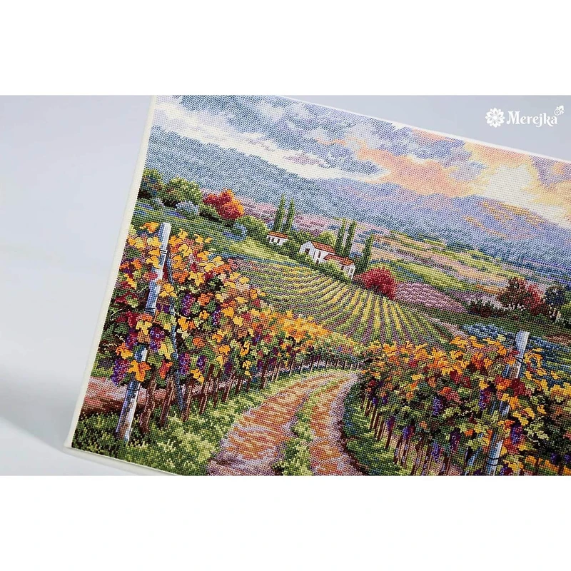 Merejka Vineyard Hill Counted Cross Stitch Kit
