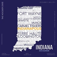 TF Publishing 2024 Home: Indiana Wall Calendar