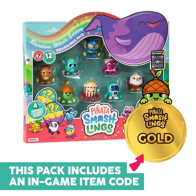 Piñata Smashlings Rainbow Whale Edition Box A Deluxe Collectible Figure Set