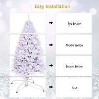 Costway 6ft. Unlit Hinged Pine Artificial Christmas Tree