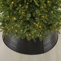 Glitzhome® 40.5" Christmas Black Hammered Metal Tree Collar