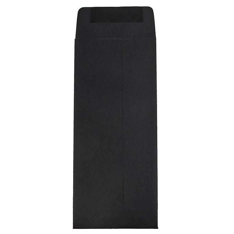 JAM Paper 5" x 11.5" Black Linen Policy Business Envelopes, 25ct.