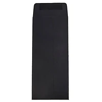 JAM Paper 5" x 11.5" Black Linen Policy Business Envelopes, 25ct.
