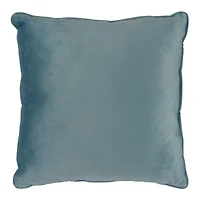 18" Velvet Pillow with Piping by Ashland