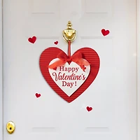 Glitzhome® 13.5" Valentine's Wooden Heart Door Hanger