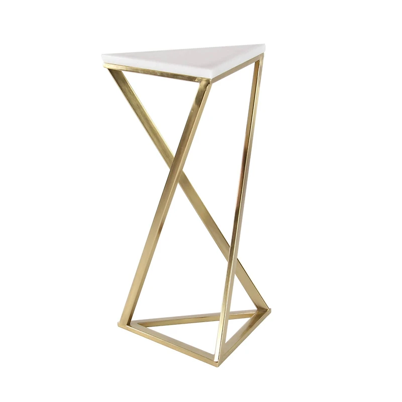 2ft. Gold Marble Contemporary Accent Table, 2ct.