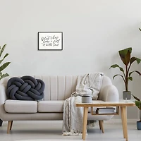 Stupell Industries Bless This Home with Love Family Motivational Phrase Framed Giclee Art