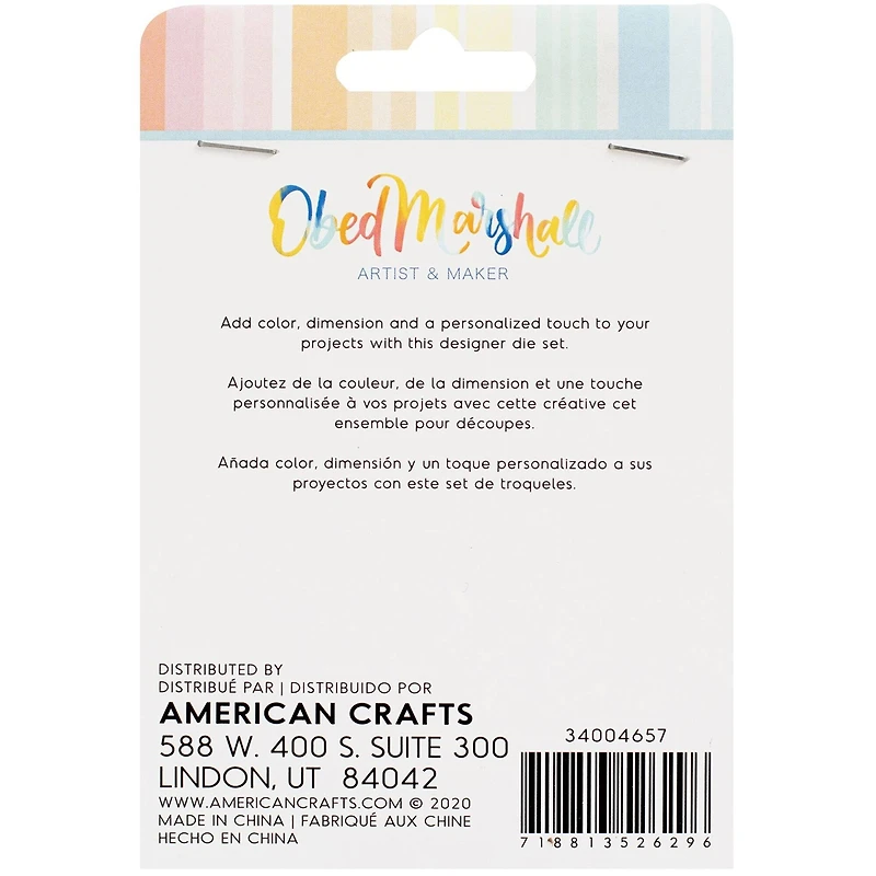 American Crafts™ Obed Marshall Buenos Dias Die Set
