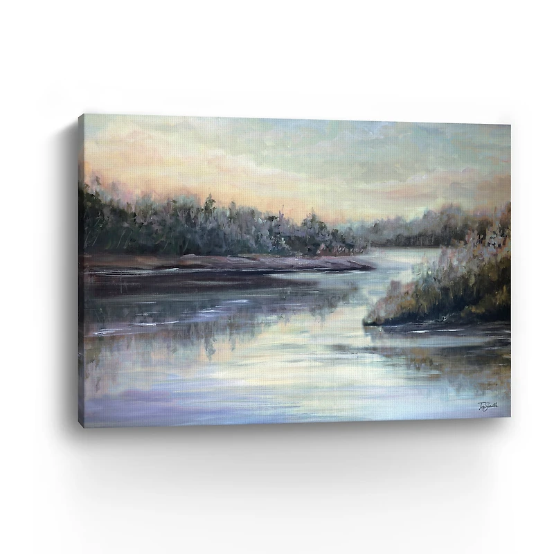 Silver Waters Landscape Canvas Giclee