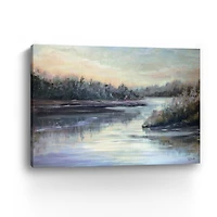 Silver Waters Landscape Canvas Giclee