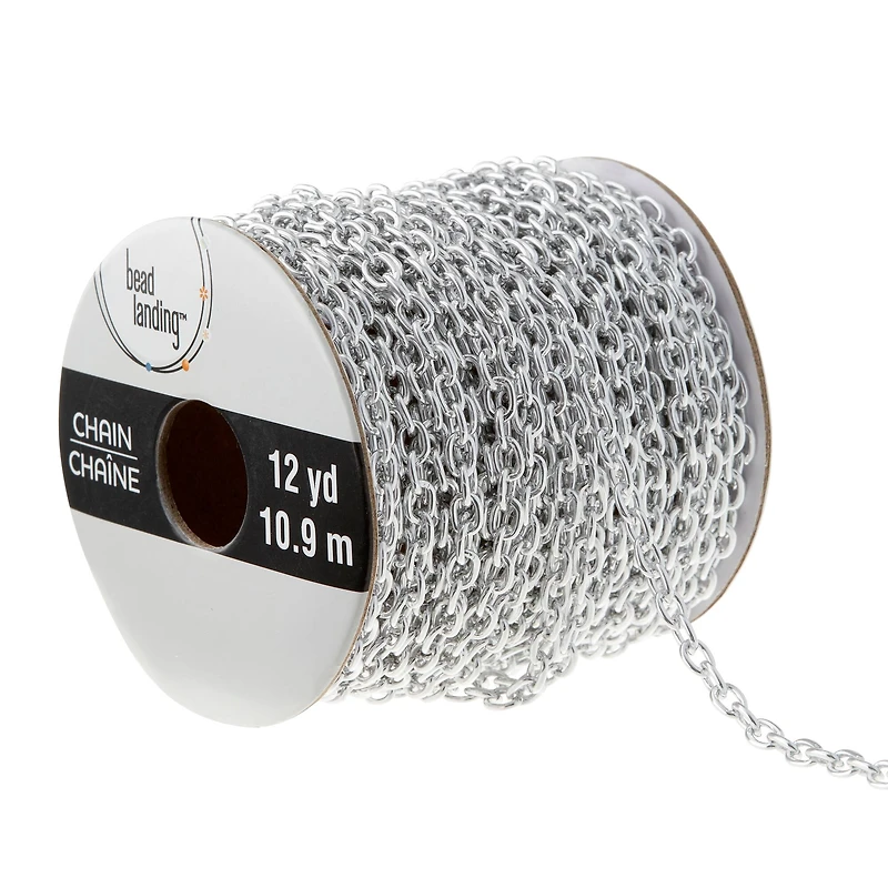 6 Pack: Silver Fine Chain Spool by Bead Landing™