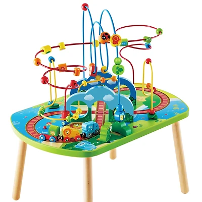 Hape Jungle Adventure Table Bead Maze & Railway